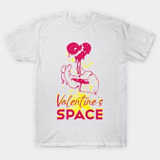 space valentine funny day for girls T-Shirt